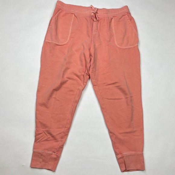 J Crew Garment-dyed Cotton‎ Sweatpants Drawcord Pockets Joggers L1190 Women XL - Picture 1 of 10